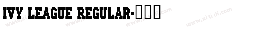 Ivy League Regular字体转换